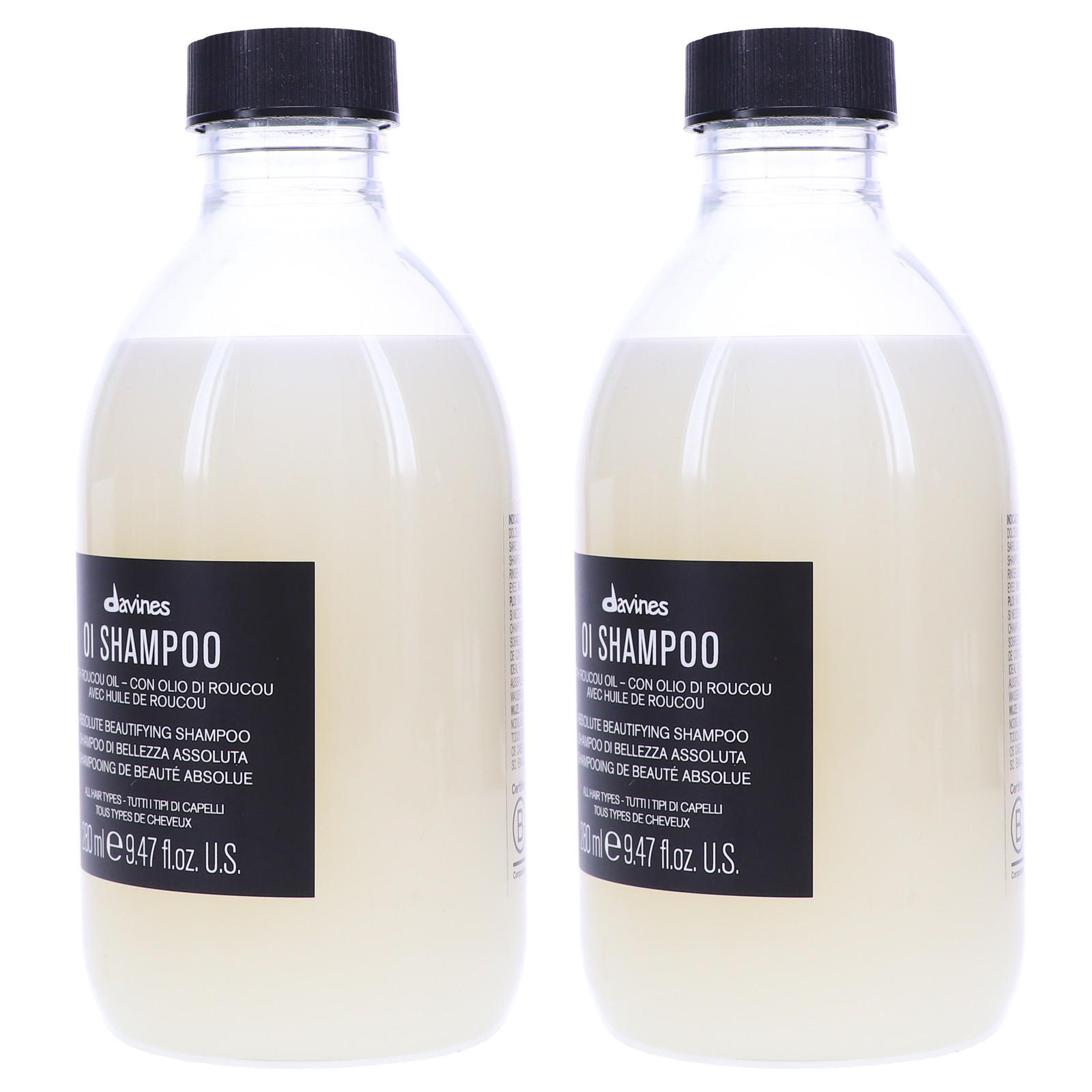Davines OI Shampoo 9.47 oz 2 Pack