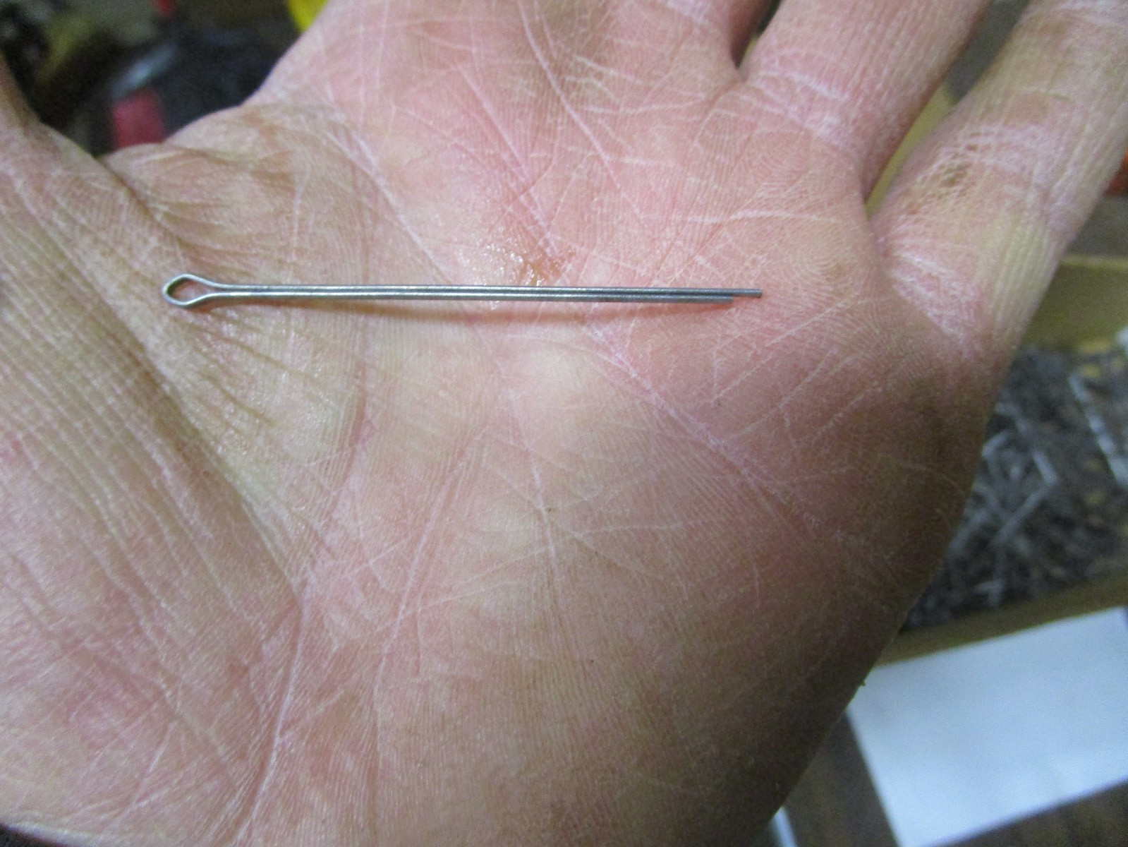 100 NOS Hobbs 1/16" X 2" Extended Prong Plain Steel Cotter Pins Lot USA