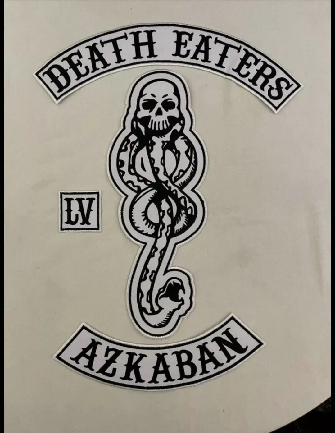 Death Eaters Of Azkban Jacket Patches Iron On Large size