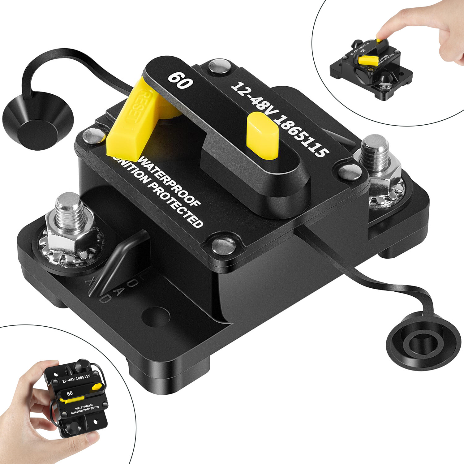 MKR-27 60 AMP Circuit Breaker 1865115 Fits for Minn Kota Trolling Motors 12V-48V