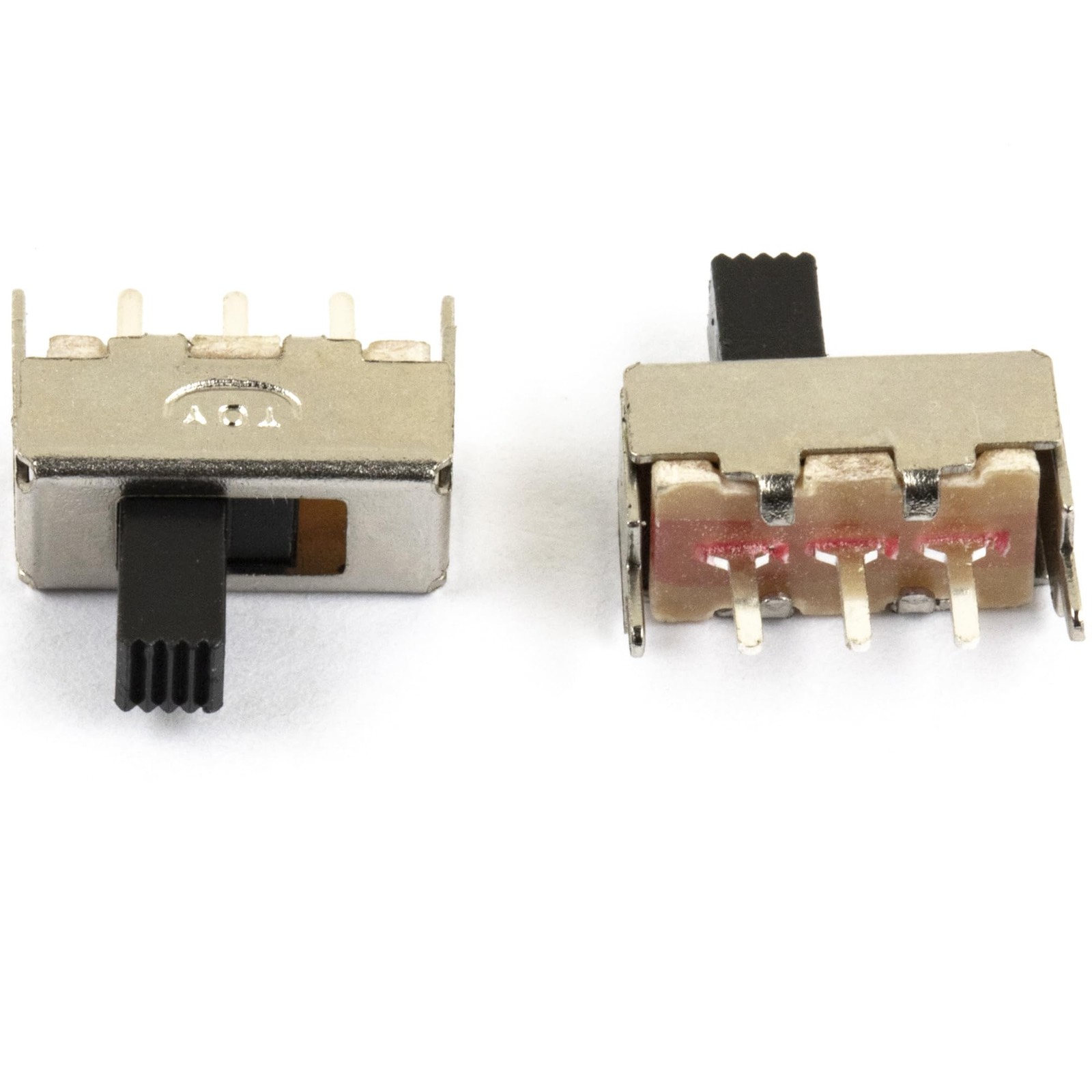 50pcs SS12F44-G5 Toggle Switch, 1P2T SPDT Latching, 5mm High Knob, Vertical