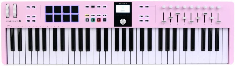 Arturia KeyLab Essential mk3 61-key Keyboard Controller - Rose Quartz
