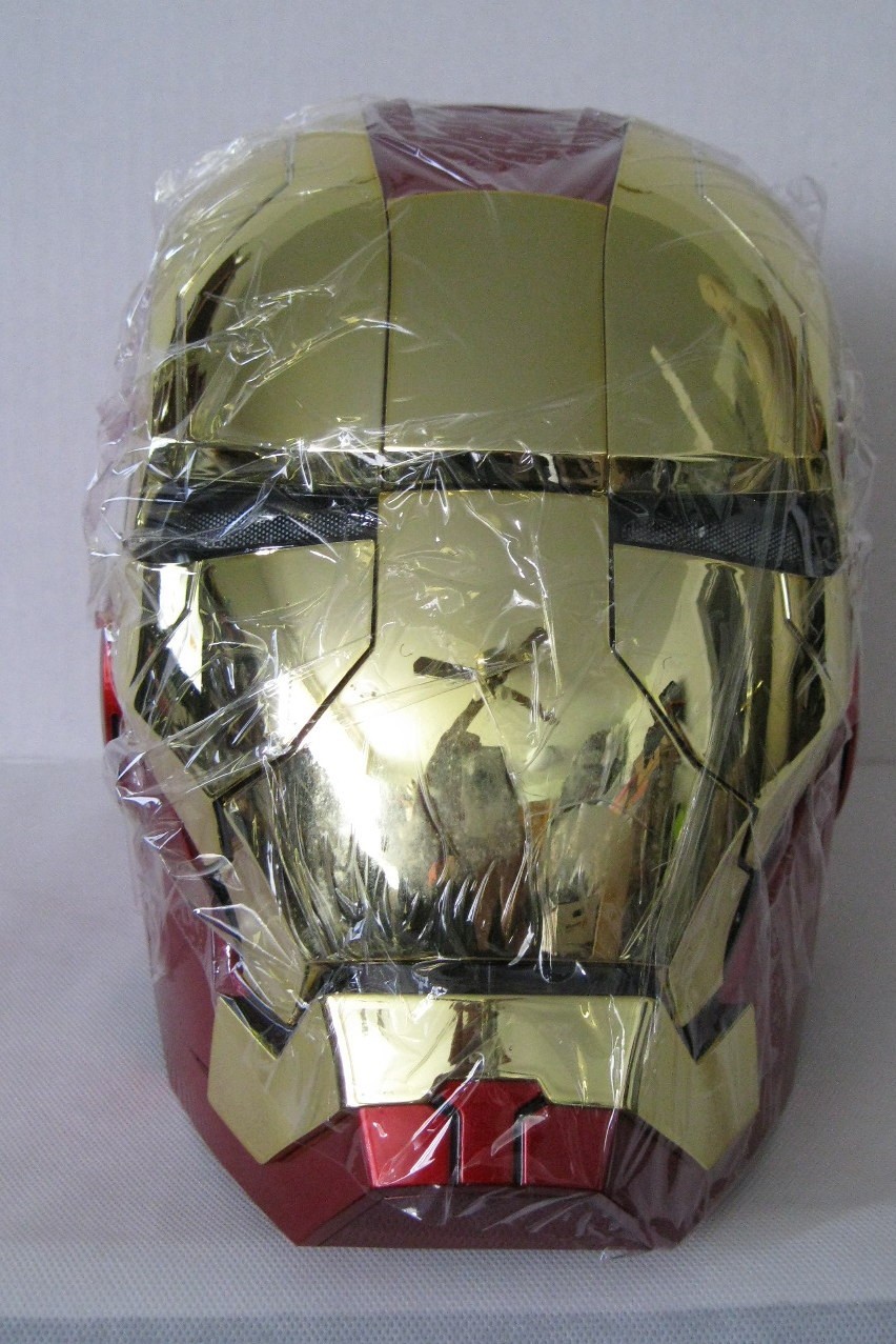 New Yontyeq Iron Man Gold MK5 Helmet Electronic Voice Activated Touch Remote