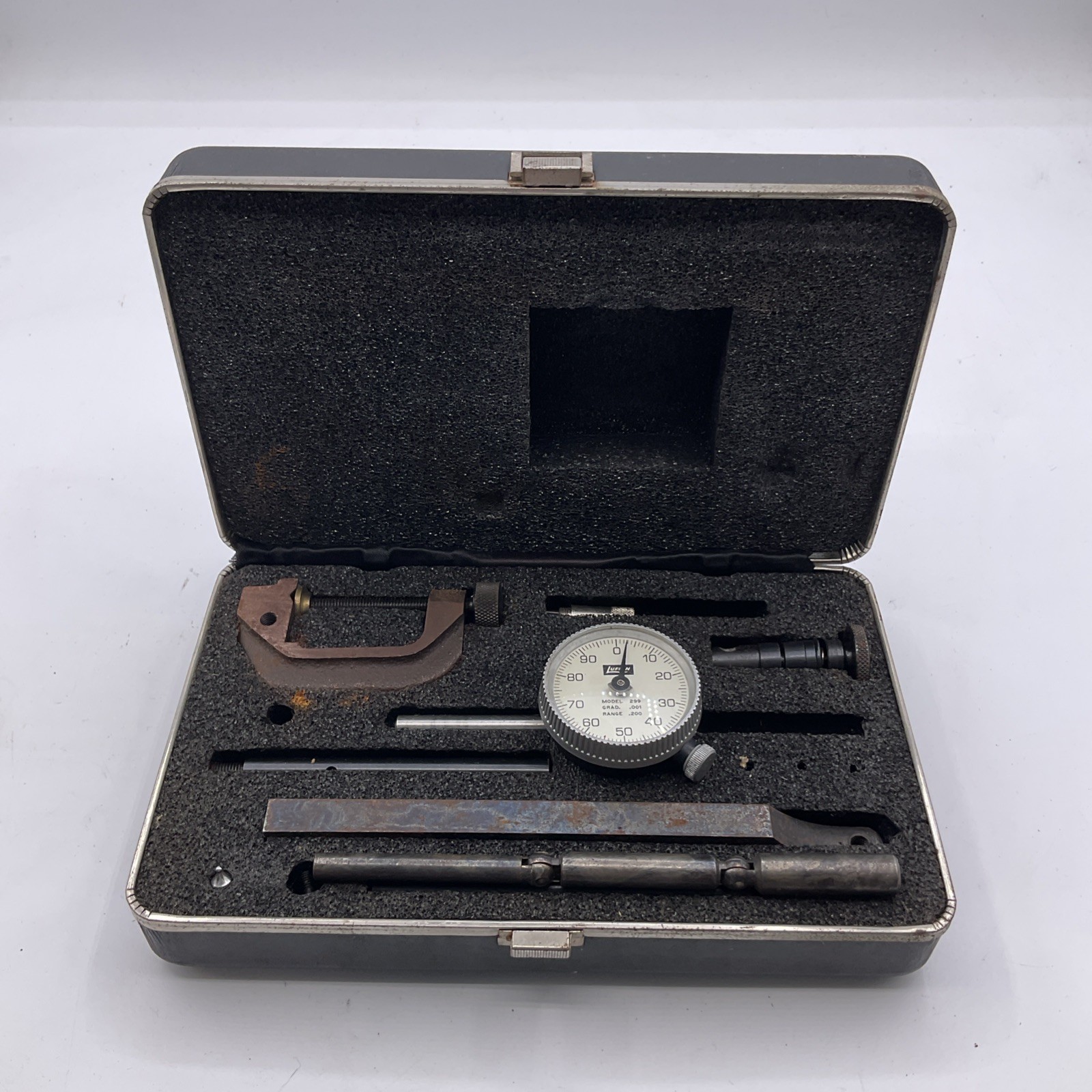 Lurkin Model 299 Dial Test Indicator With Case - Grad. 001, Range .200