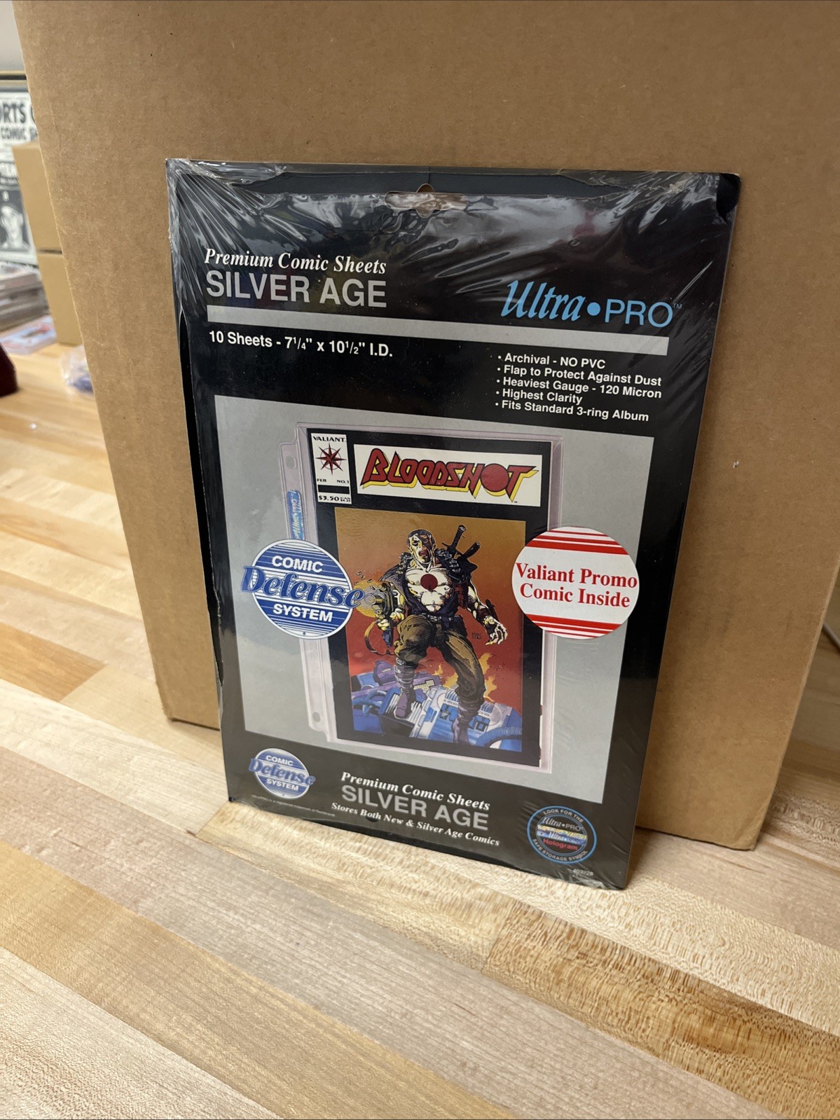 Ultra Pro Comic Book 10 Sheets, Silver Age. Valiant Promo Comic. NIP Box 295