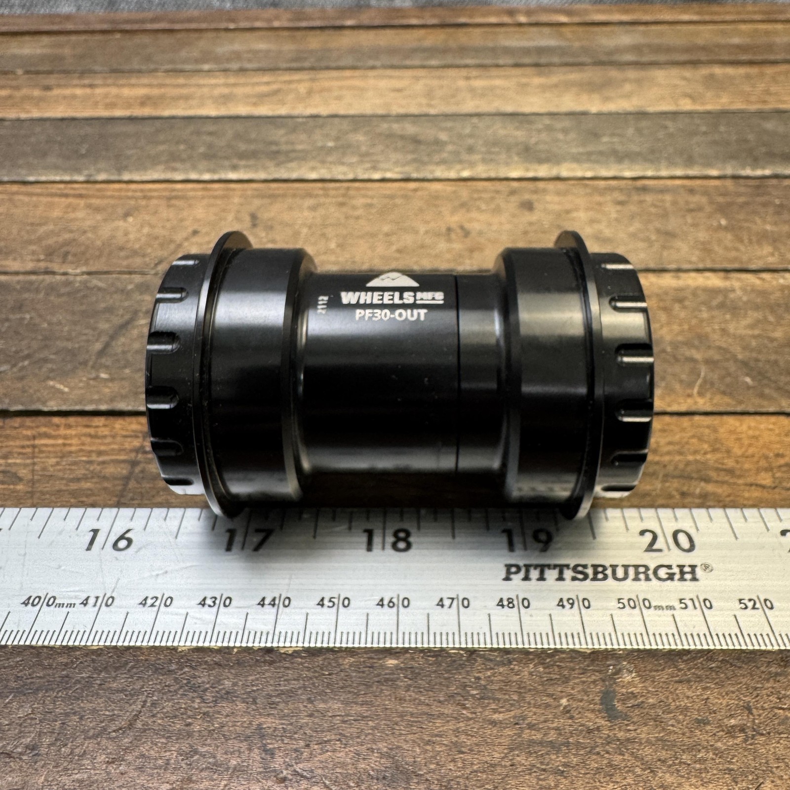 Wheels MFG PF30-OUT-15 Bottom Bracket 24mm Threaded Black Ceramic Zero