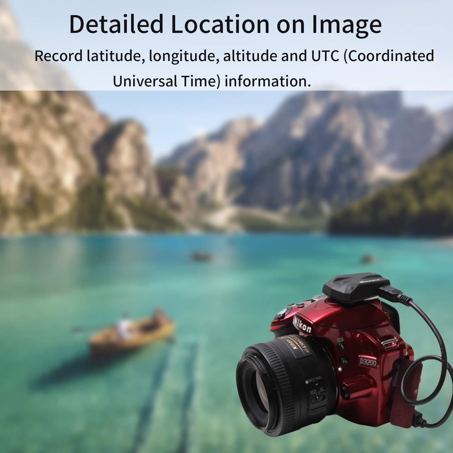 Micnova Photo GPS Receiver Geotagger for Nikon Camera