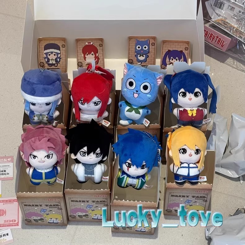 9cm Official FAIRY TAIL Juvia Lockser Plush Doll Keychain Toy Pendant Blind Box
