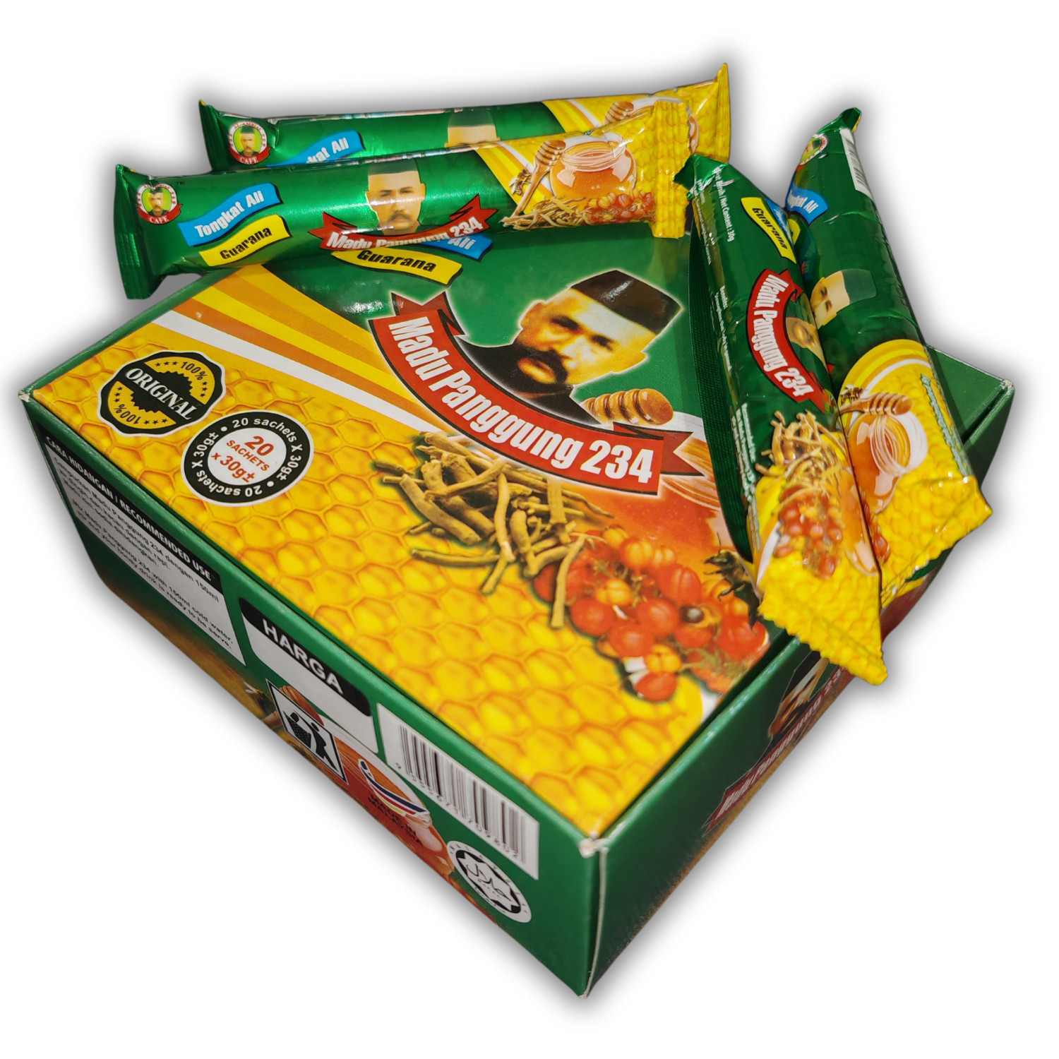 20 Sachets Instant Honey Al Ambiak 234 Strong Men's Nourishment Body - Free Ship