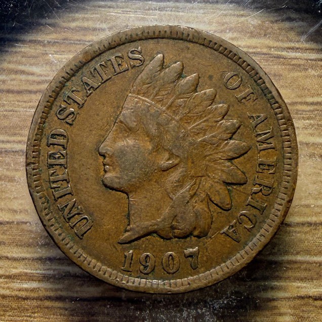 1907 Indian Head Cent - Actual Coin Shown - Free Shipping & Tracking INV#42