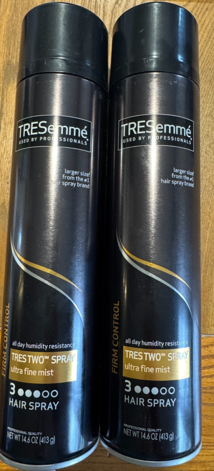 2 TRESEMME TRES TWO LEVEL 3 FIRM CONTROL ULTRA FINE MIST HAIRSPRAY SPRAY 14.6OZ