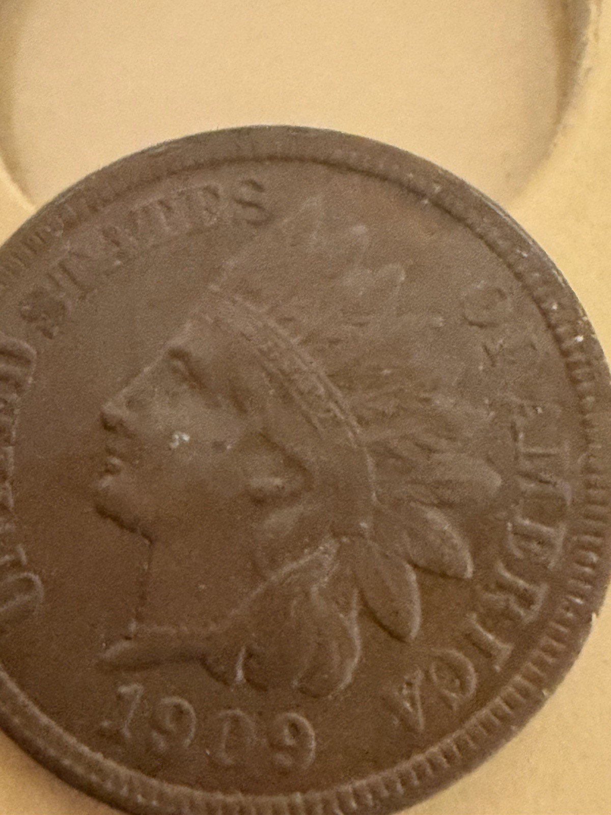 1909 S Indian Head Cent Penny VF/XF