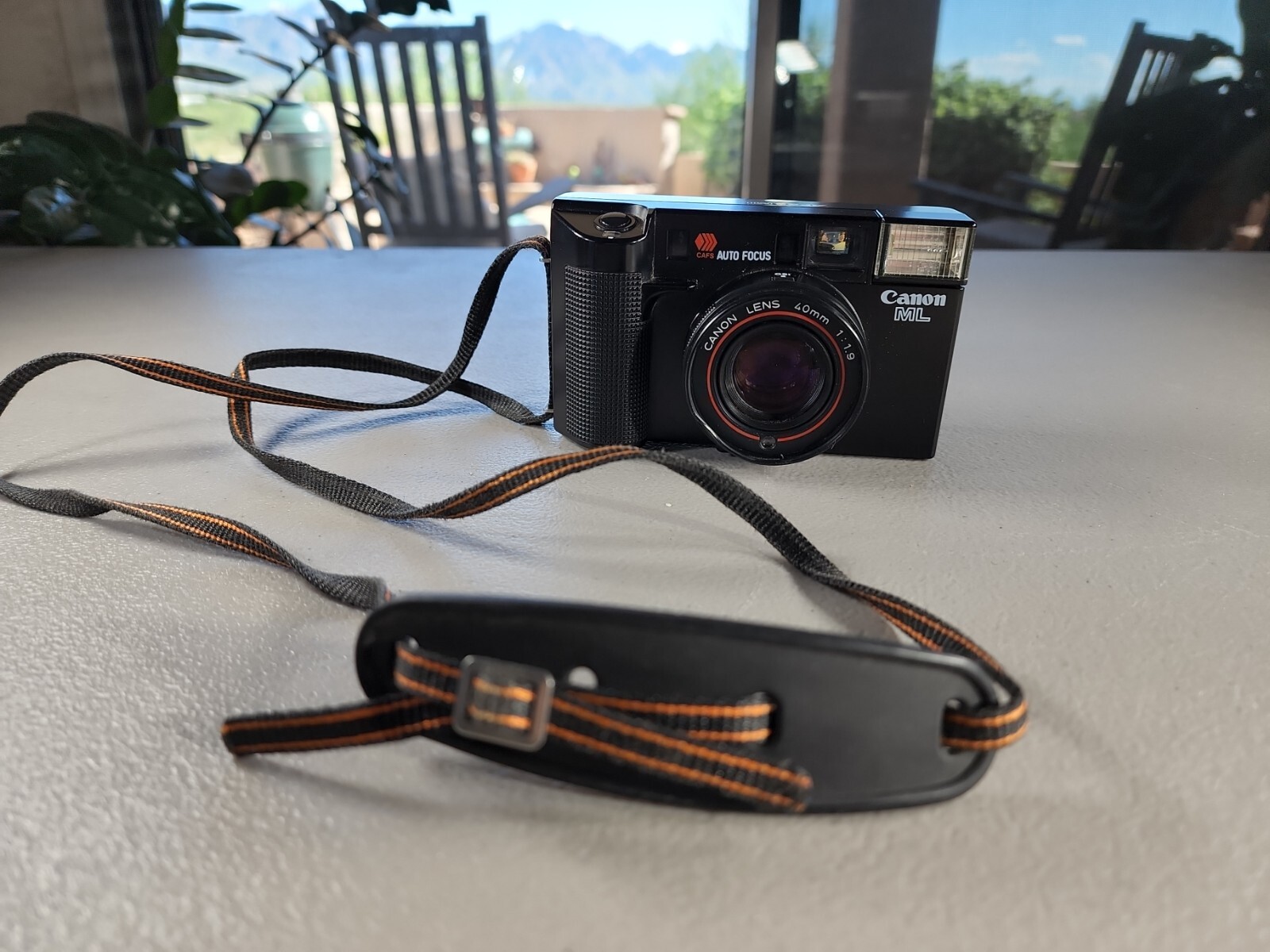Canon AF35ML 35MM Point & Shoot Camera & Strap - For Parts Only