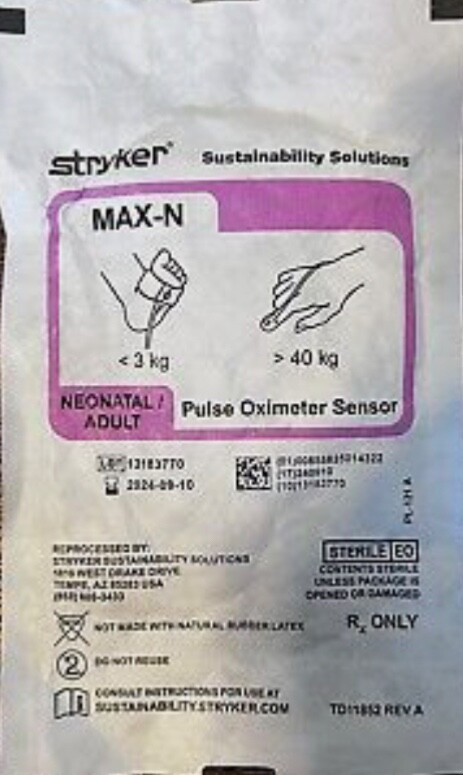 Stryker MAX-N, Pulse Oximeter, NEONATAL AND ADULT, Medical Supplies