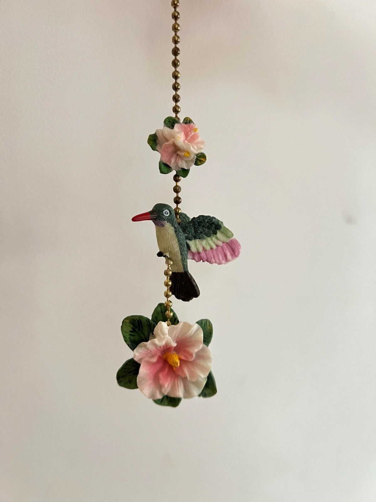 Hummingbird Decorative Ceiling Fan Pull, 7", Polystone, New In Box