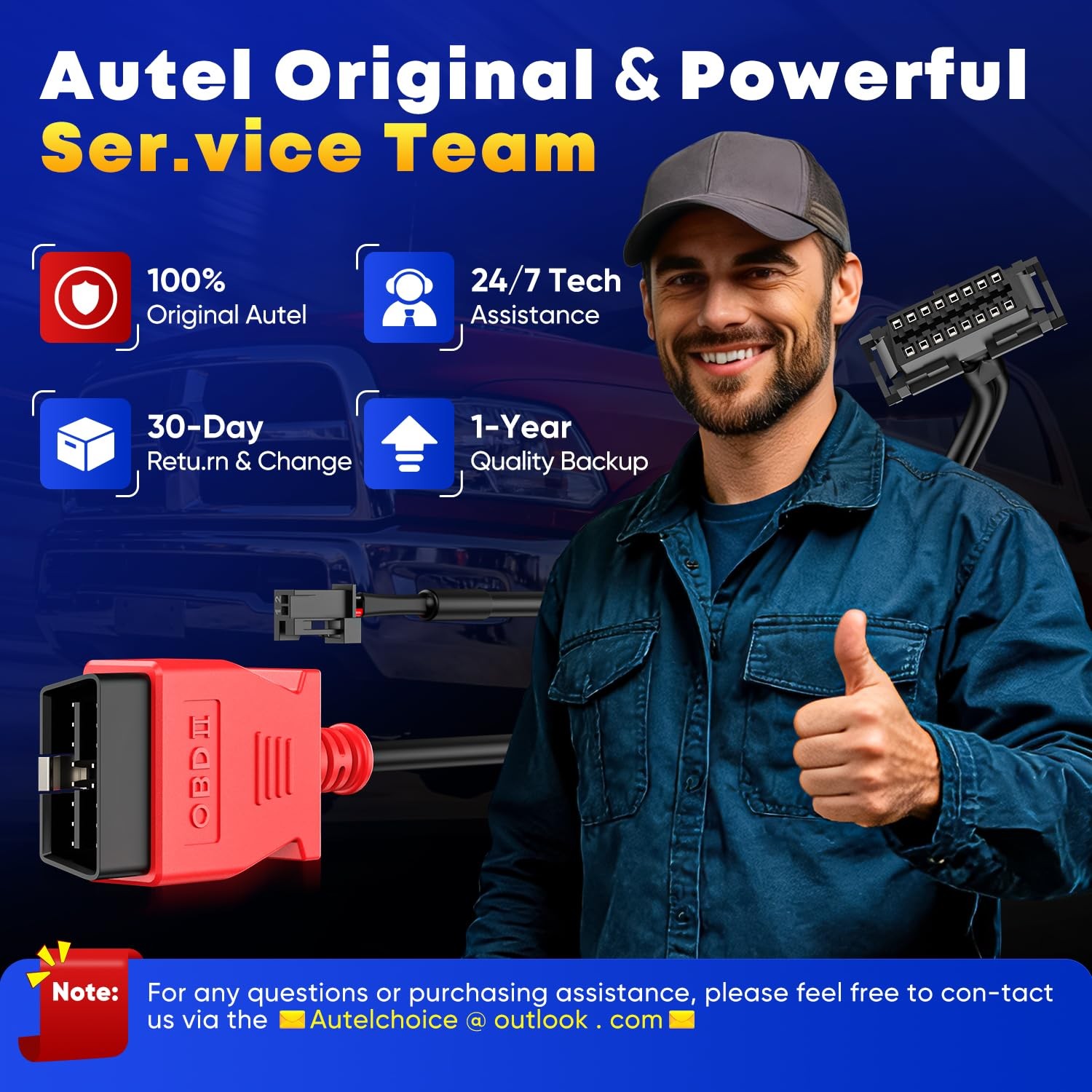 Autel Original OBD2 Adapter Security Gate Bypass Cable, SGW Cable...