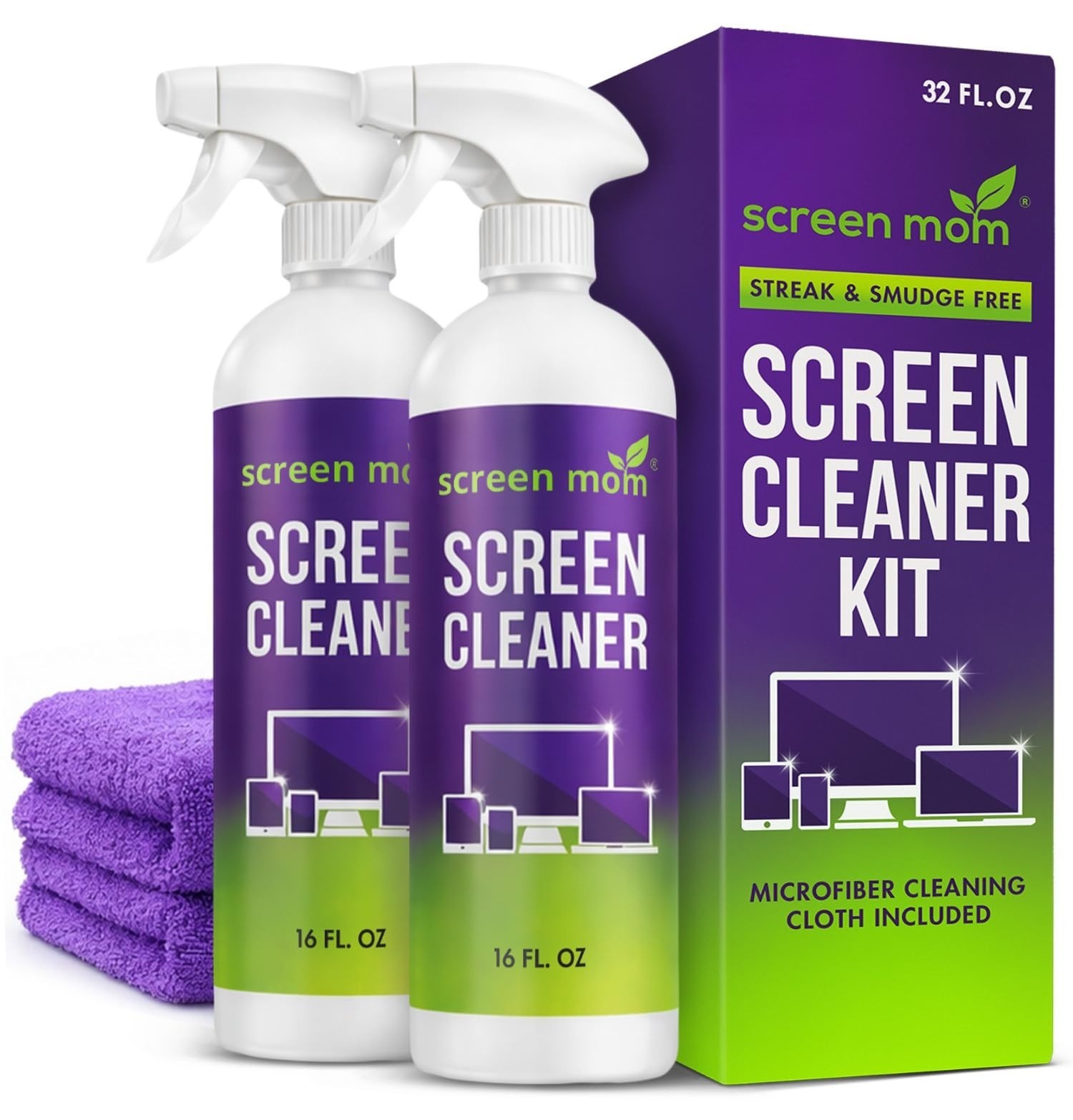 Screen Mom Screen Cleaner Spray 16oz for TV, Laptop, & Computer