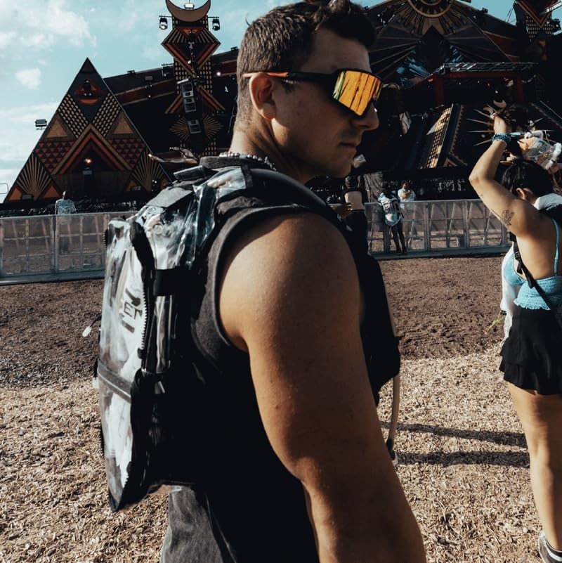 RAVERUNNER® Clear Hydration Pack | Festival Approved Hydration Backpack with ...