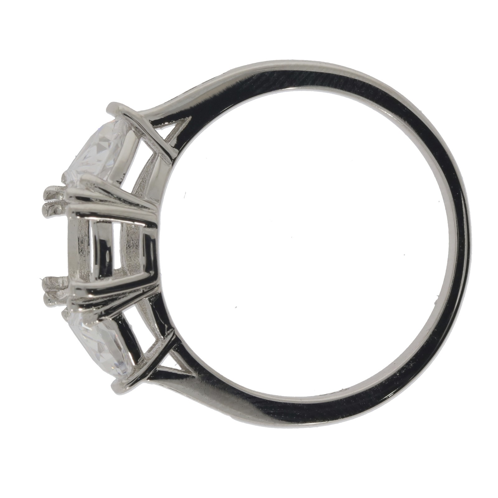 Sterling Silver Semi Mount Ring Setting Cushion CU 9x7mm