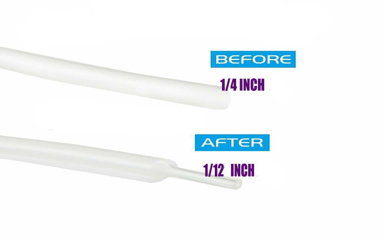 1/4" Diameter Heat Shrink Tubing with Adhesive 3:1 Marine Cable Protection Wire