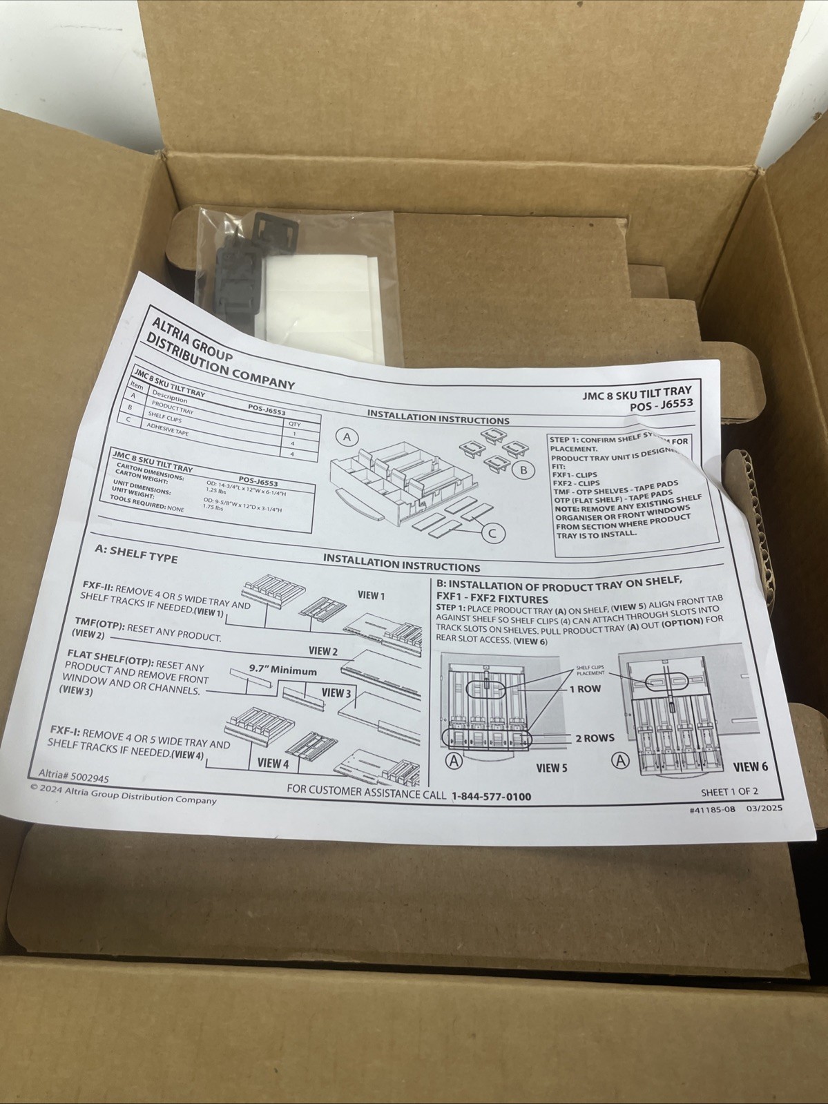 Altria Group Distribution Company JMC 8-SKU TLT TRY POS# J6553