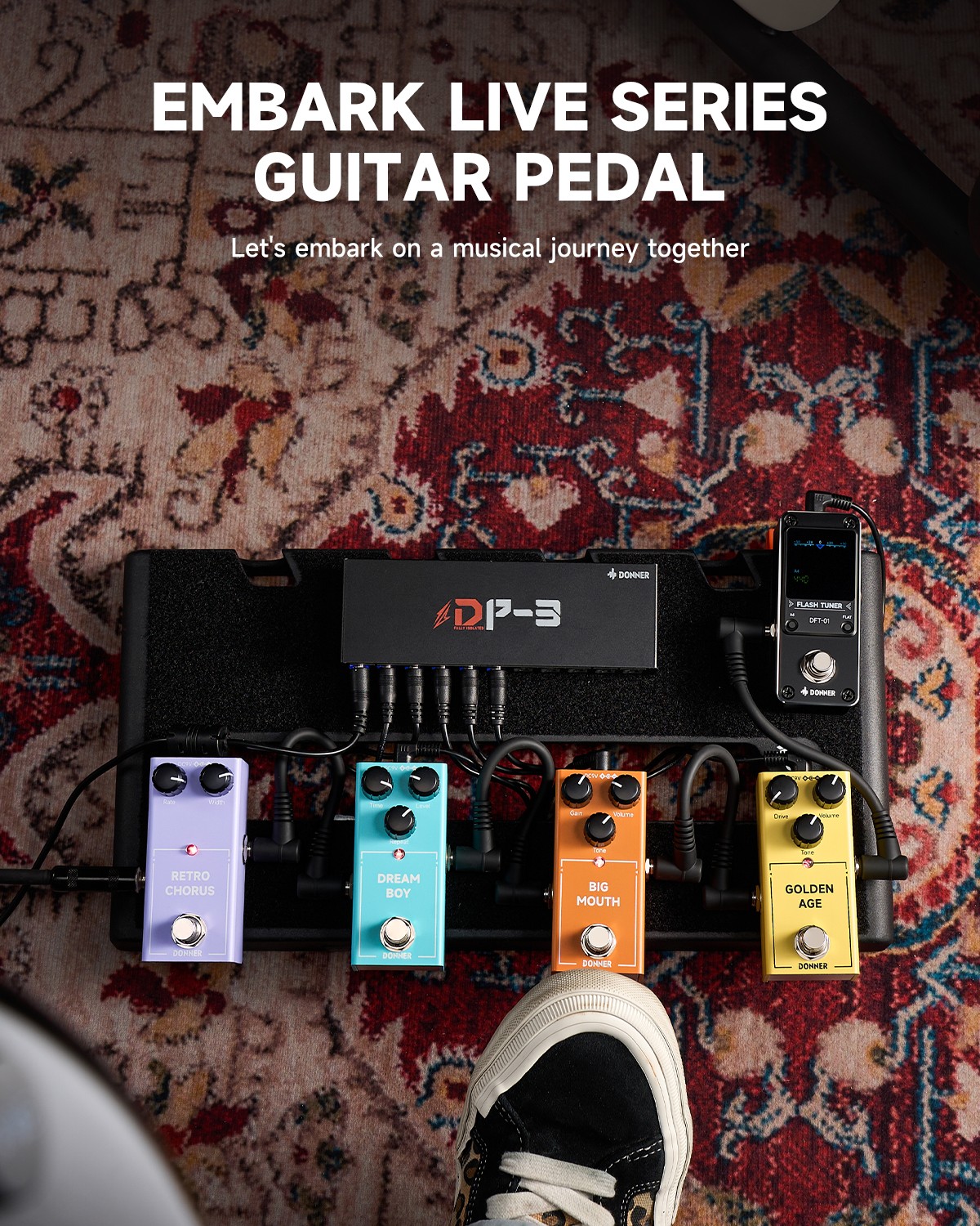Donner EMBARK LIVE Series Effects Pedals
