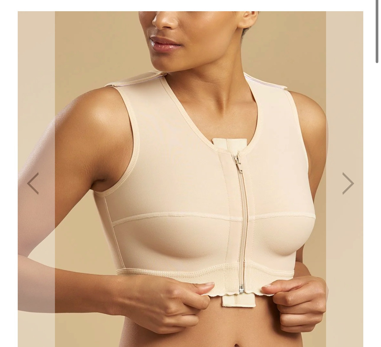 Marena Recovery Vest Bra  With Zipper  Style FVNSZ  And Shoulder Opening XL