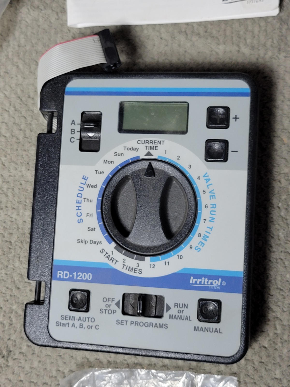 Irritrol Rain Dial RD-1200 12 Zone Irrigation Control Module Only - Untested