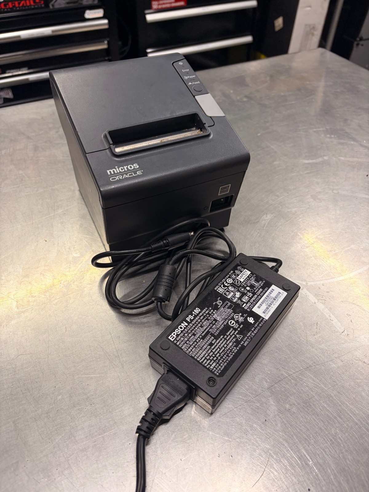 Epson TM-T88V Thermal Receipt Printer - Ethernet / LAN - w/ PS-180 Power Supply