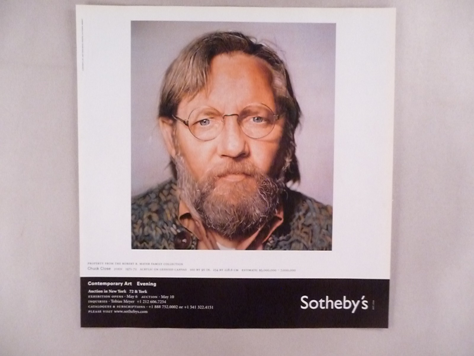 Chuck Close MAGAZINE AD - 2005