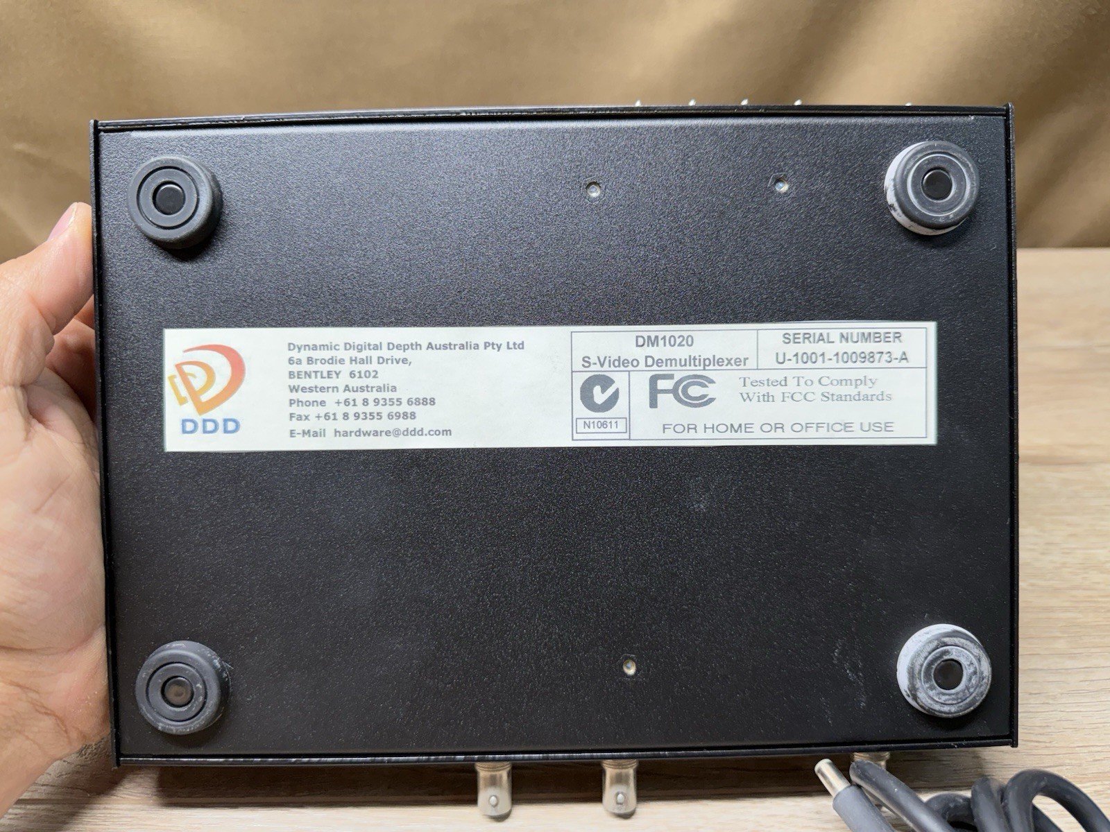 Dynamic Digital Depth (DDD) S-Video Demultiplexer