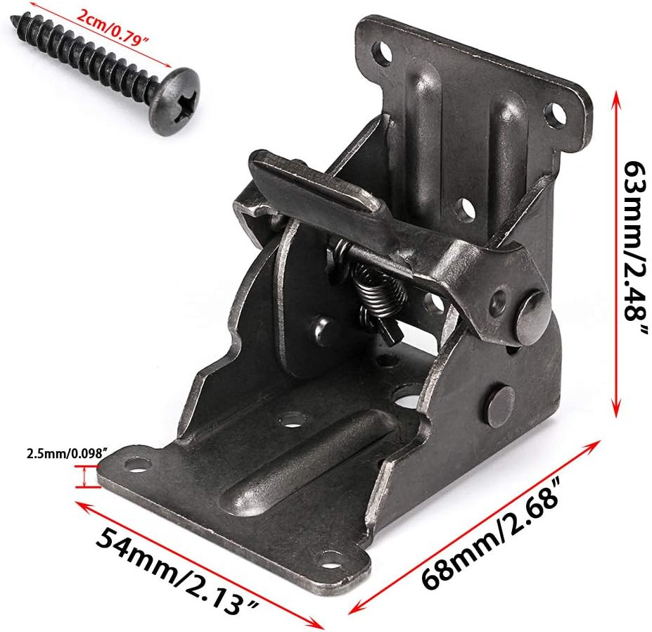 Table Leg Folding Brackets, Foldable Hinge Hardware, Self- Lock Extension Colla