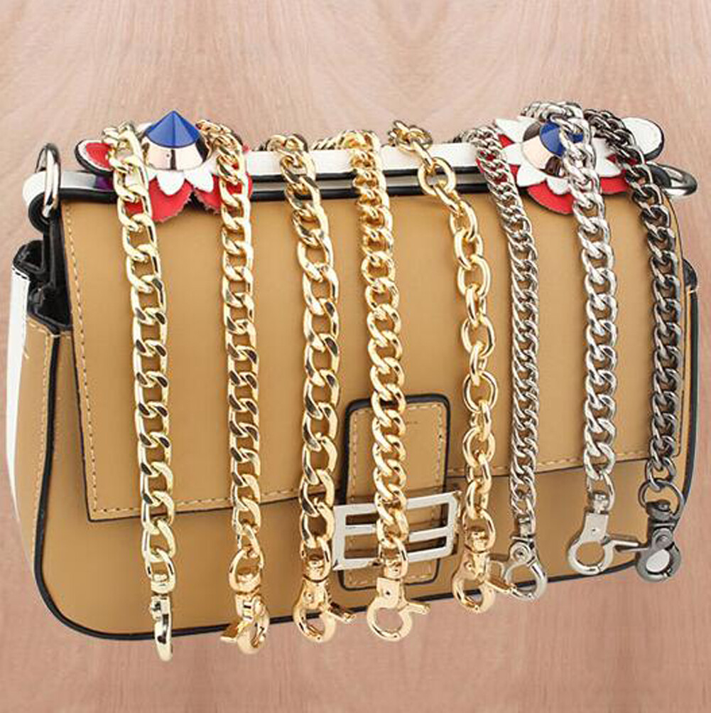 20-120CM Replacement Metal Flat Purse Chain Strap Shoulder Crossbody Bag Handbag