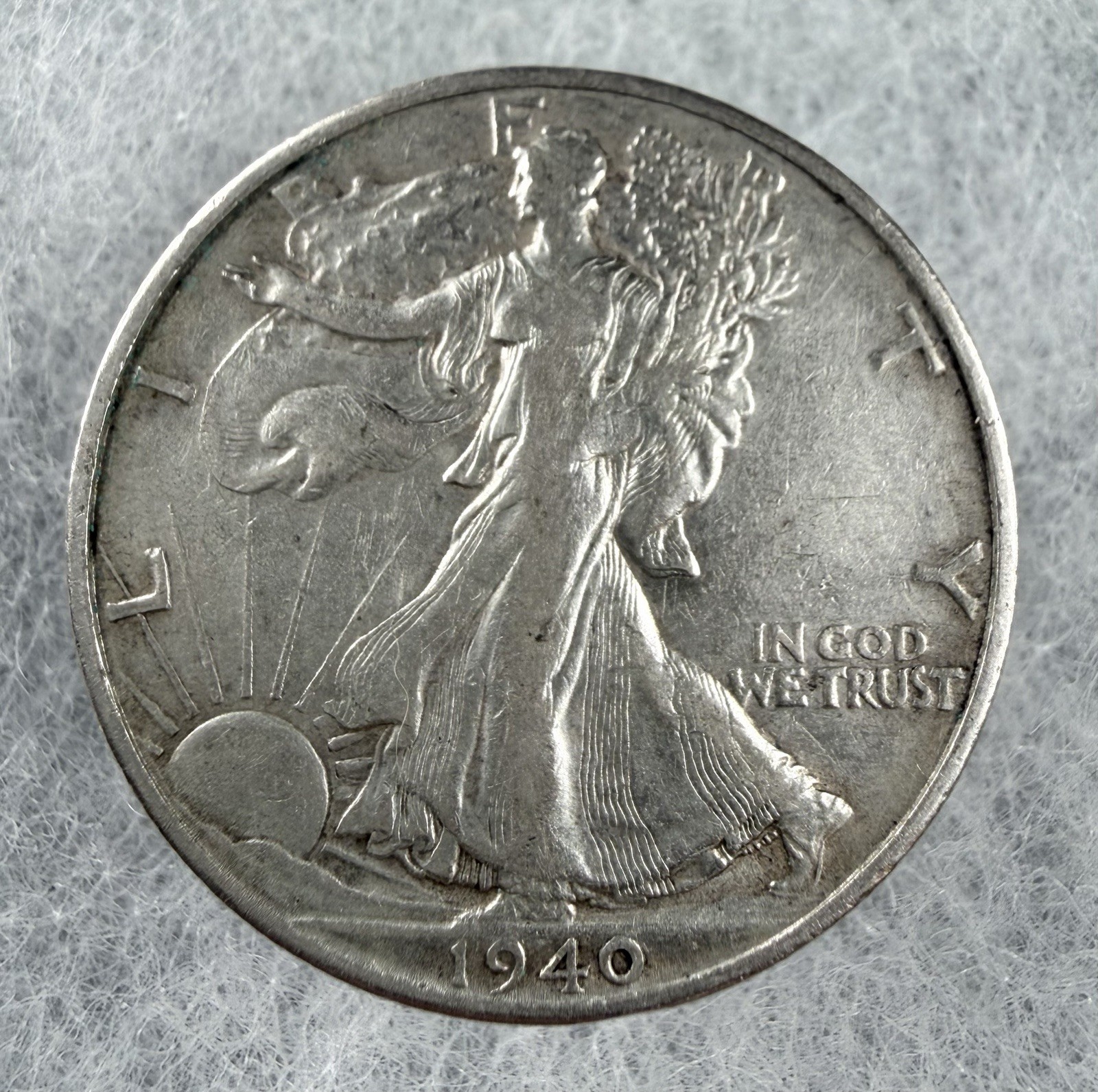 Beautiful 1940-S U.S. Walking Liberty Half Dollar (Silver) KM 142