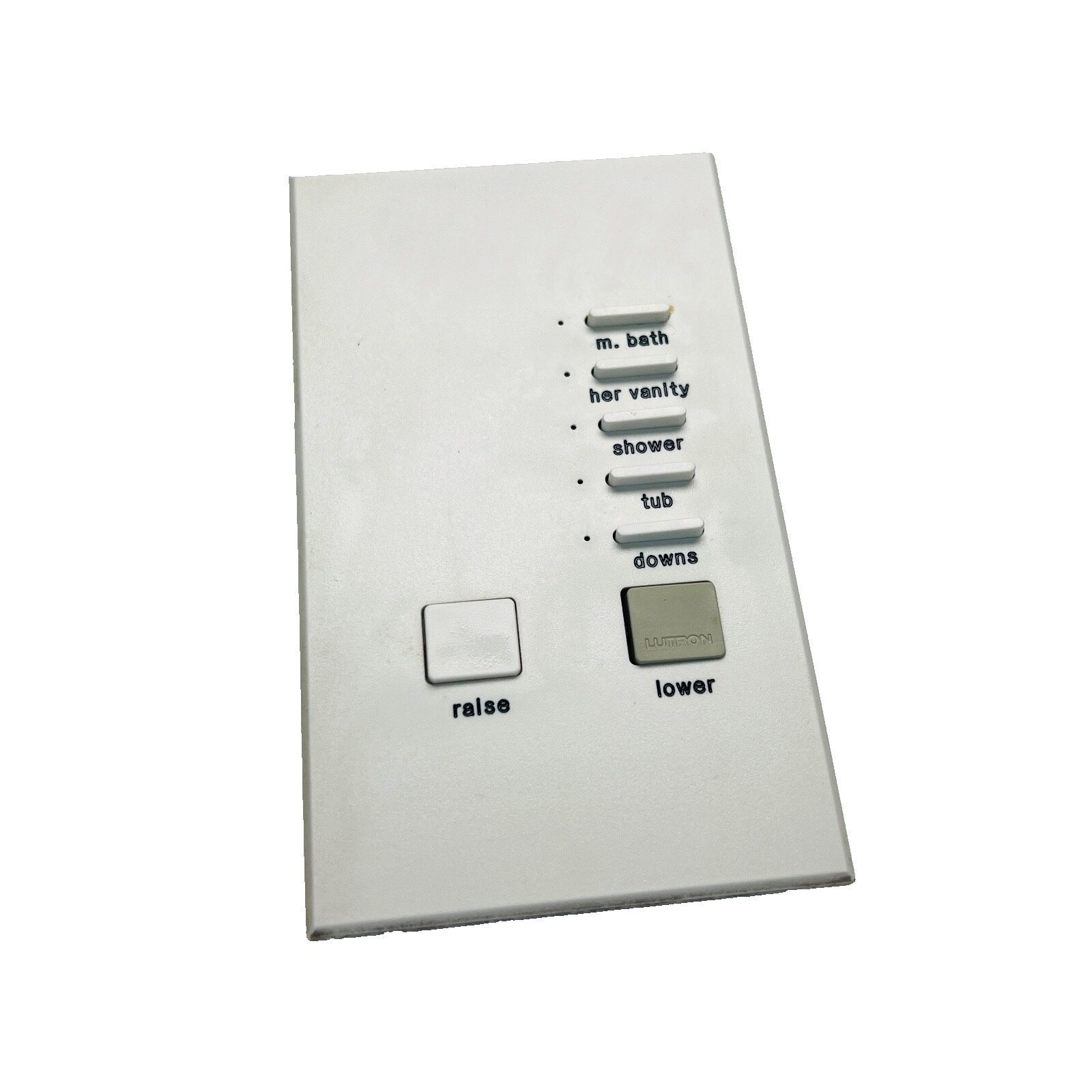 Lutron HWV-KP5 5 Button Wired Architectural Keypad - White