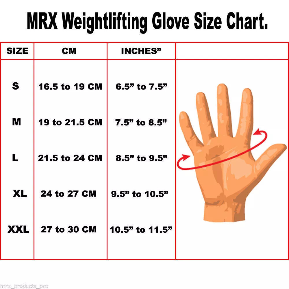 MRX Weight Lifting Leather Gloves with Long Wrist Strap Gym Workout, Training
