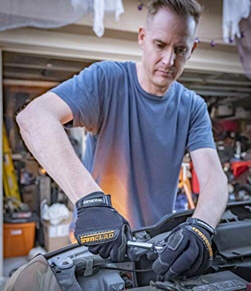 General Utility Work Gloves GUG, All-Purpose, Performance Fit, Durable, Large