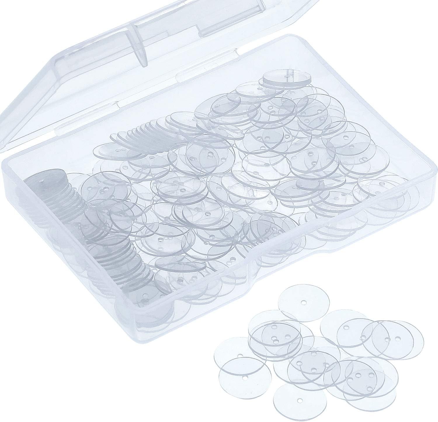 Clear Disc Pads to Stabilize Earrings Plastic Discs for Earring Backs 200