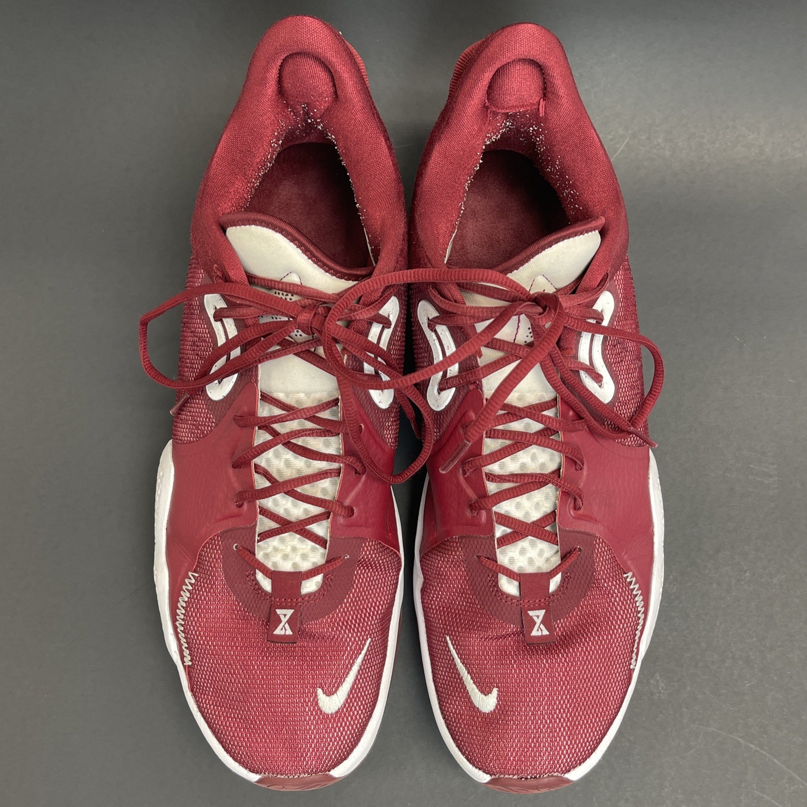 Nike Paul George PG 5 TB Promo Basketball Mens Size 15 Maroon Red DM5045-601