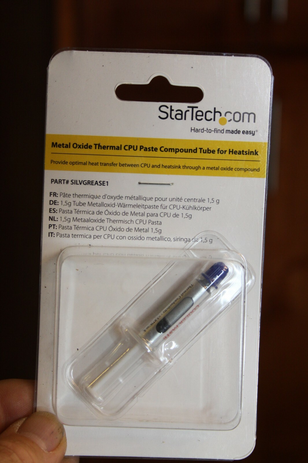 StarTech.com - SILVGREASE1 - Metal Oxide Thermal CPU Paste Compound Tube