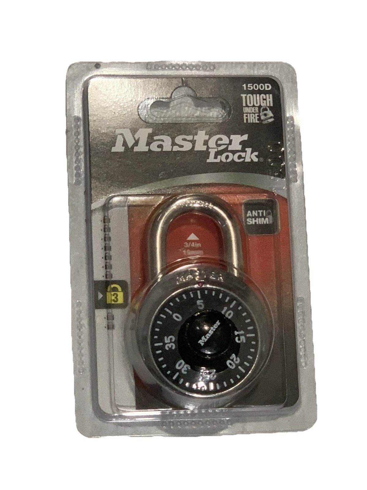 Master Lock Combination Padlock 1500D, great for gym/bike/locker. Brand new!