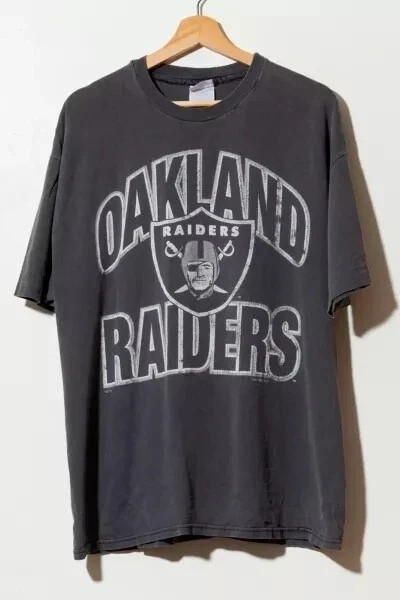Vintage Oakland Raiders Football Graphic Black Shirt Unisex Men Women S-5XL