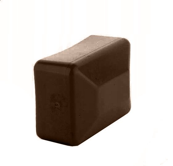 Fence Post Cap 20x30mm Fence Caps Brown Post Cap Pyramid Rechteckig