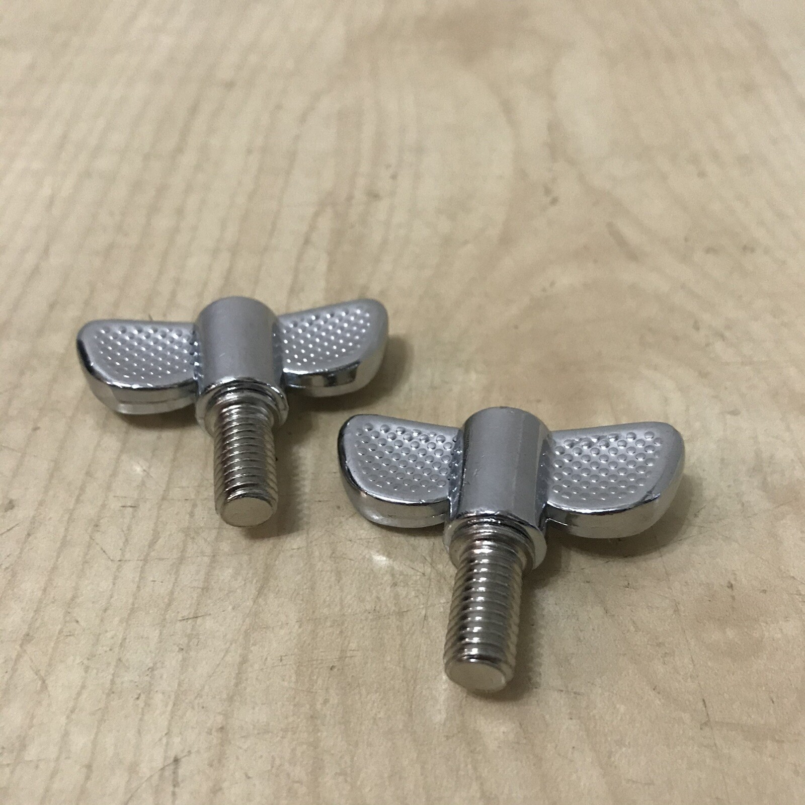 SCREWS FOR DRUM STAND 8mm X 2  SCREW M8 KIT WING NUT BUTTERFLY CYMBAL HI HAT ETC