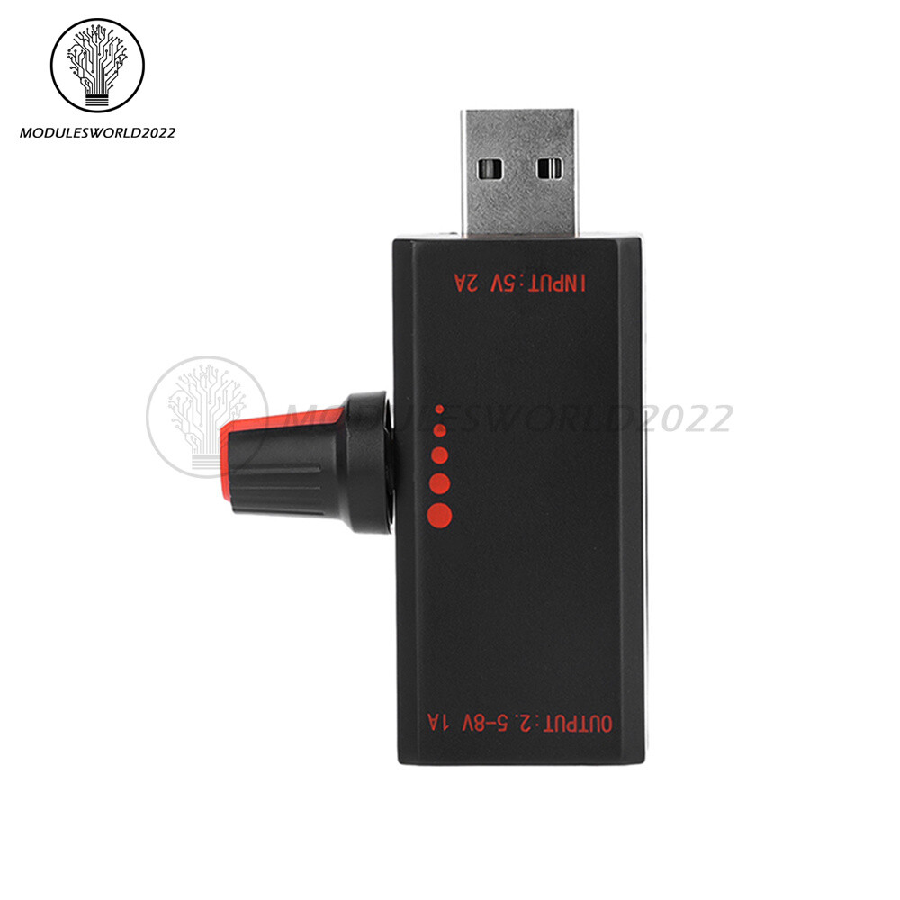 5W DC5V2A Fan Controller Stepless Speed Control w/ Switch USB Protection Type-C