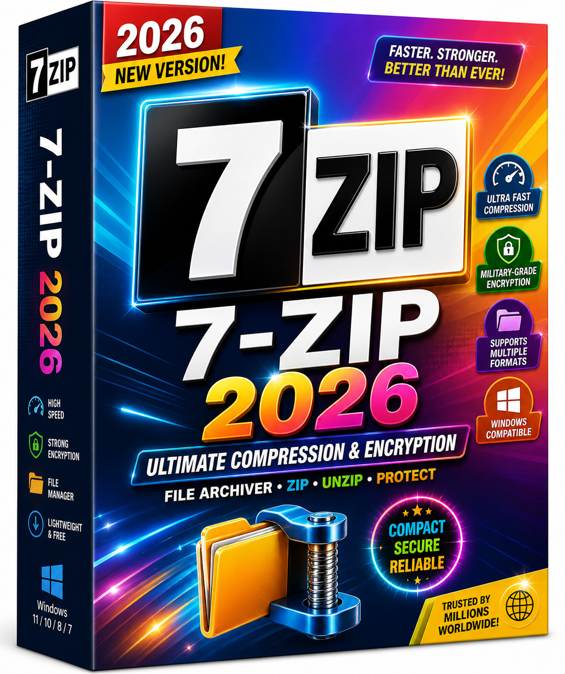 Zip Unzip Software 2026 Ultimate File Archiver Compression tools Encryption ~ CD