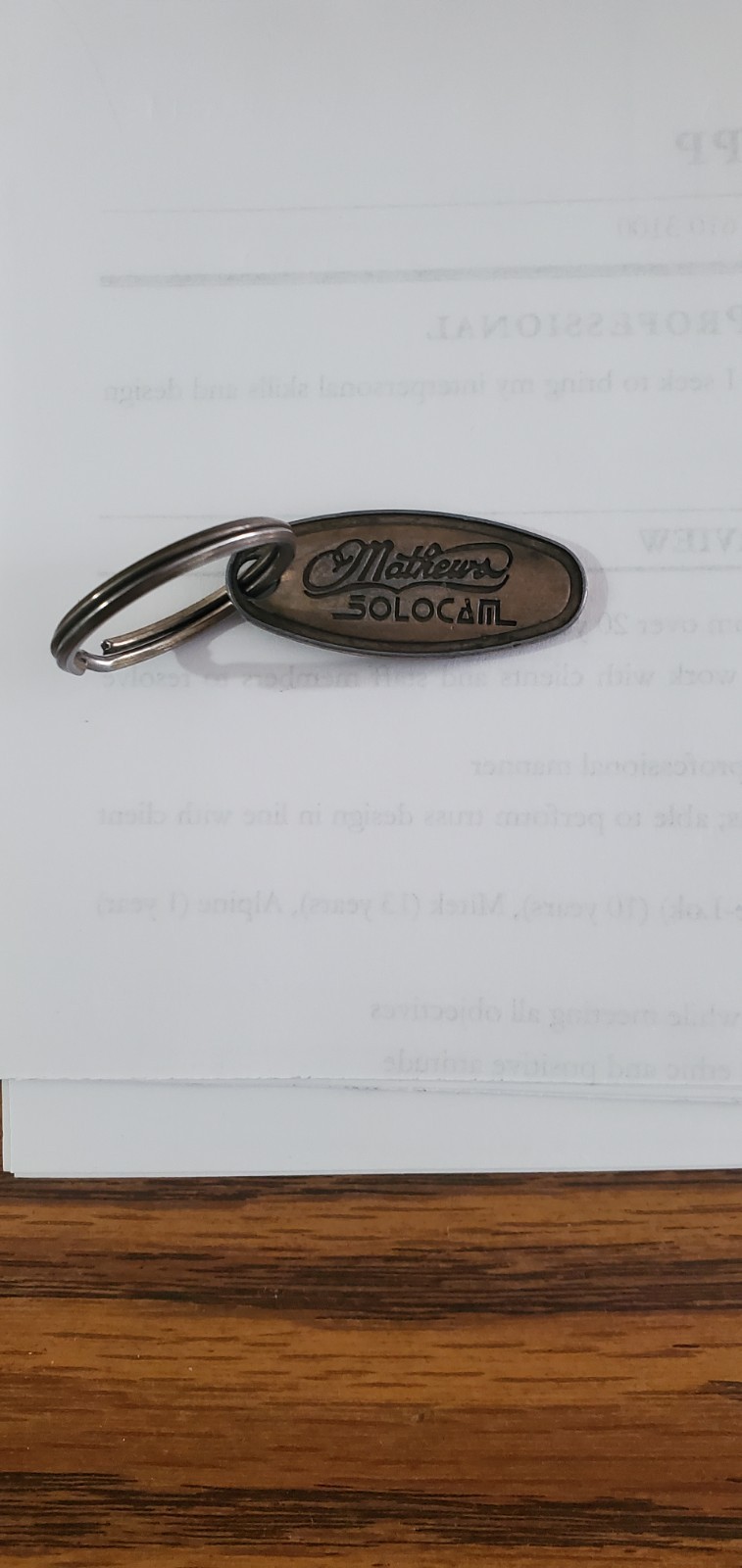 Mathews solo cam key chain