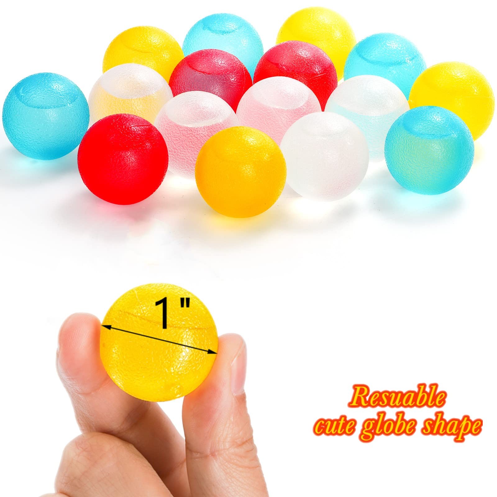 200 Pack Reusable Ice Cubes for Drinks, Colored Plastic, Round for Cocktails,...