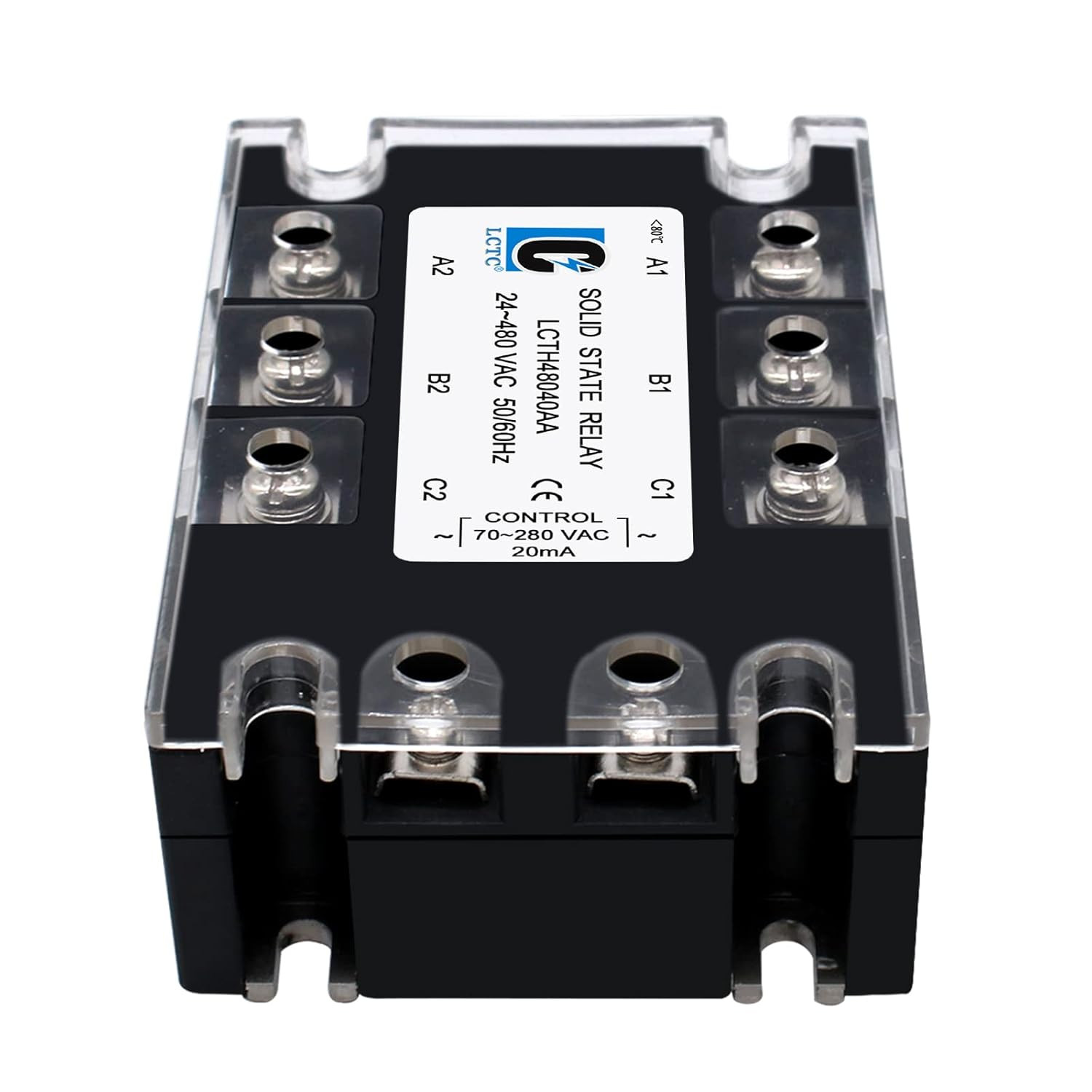 3 Phase Solid State Relay SSR-40AA AC to AC (Input 70-280VAC to Output 24-480VA