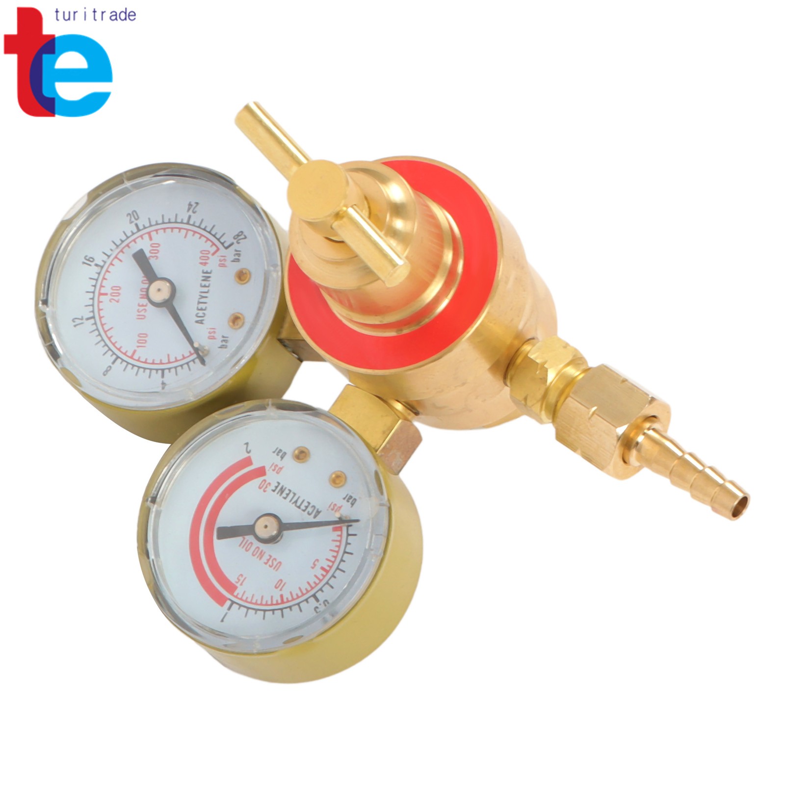CGA200 Acetylene Regulator with Double Gauges for Torch Cutting Kits